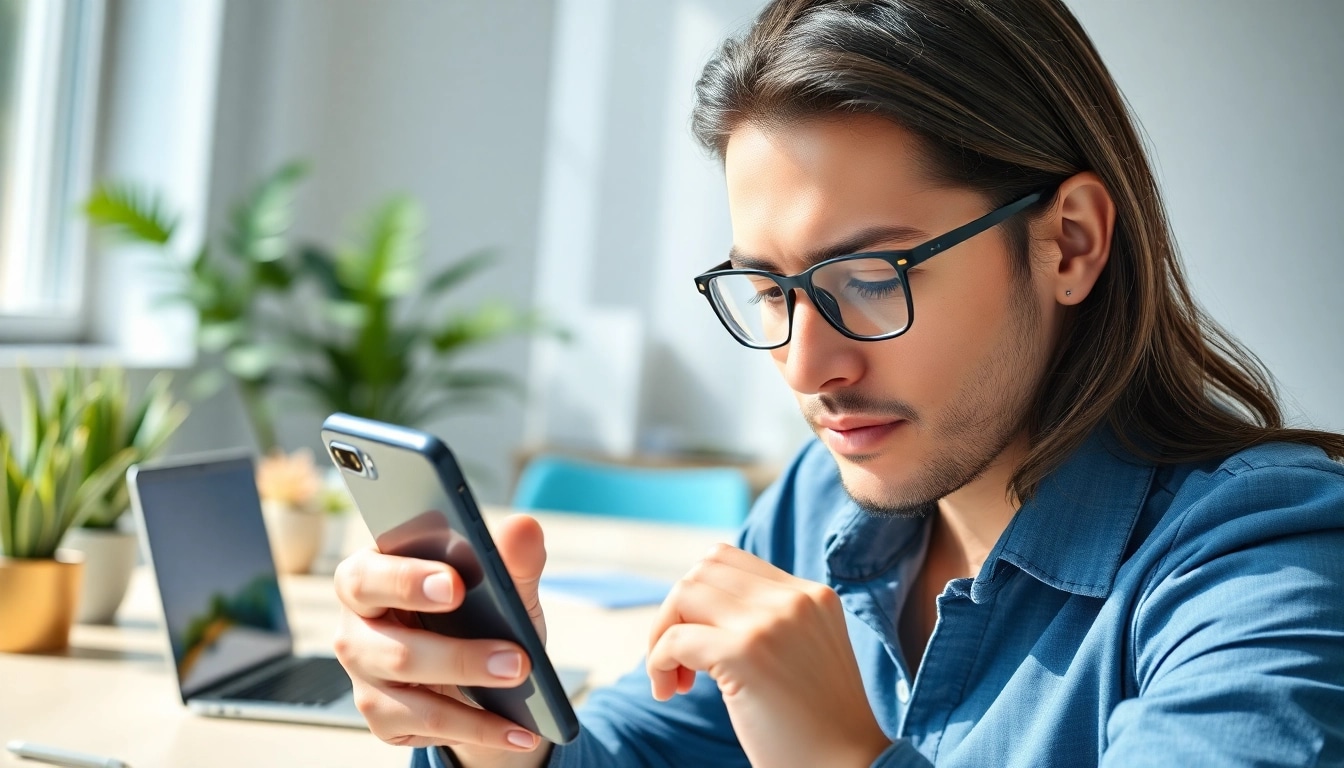 Evaluate immediate phone cash offers for smartphones in a bright office.
