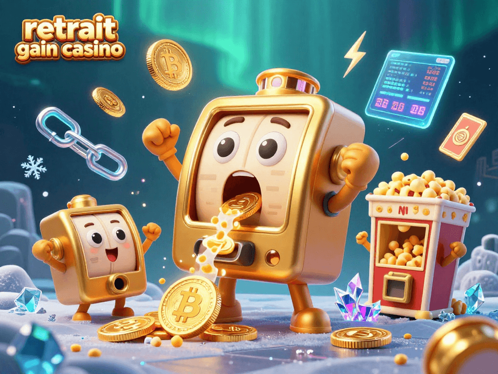 Recevez vos gains rapidement avec notre plateforme de retrait gain casino, illustrée par une machine à sous argentée.