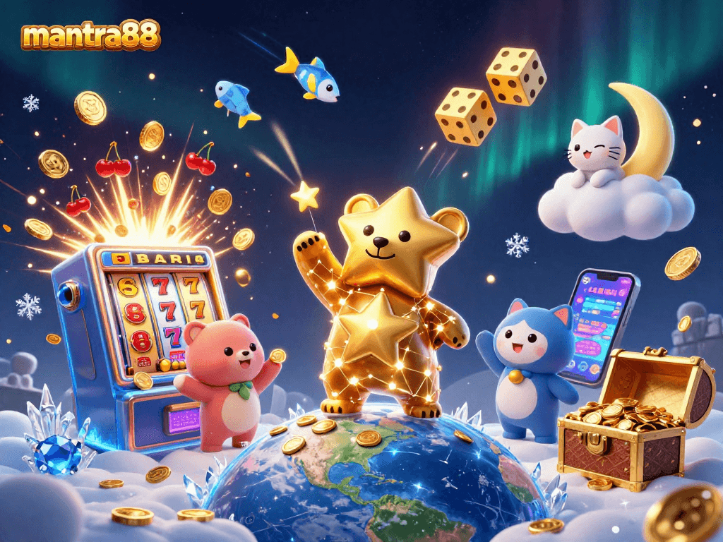Engage in mantra88's vibrant casino splash with constellations and jackpot thrills galore!