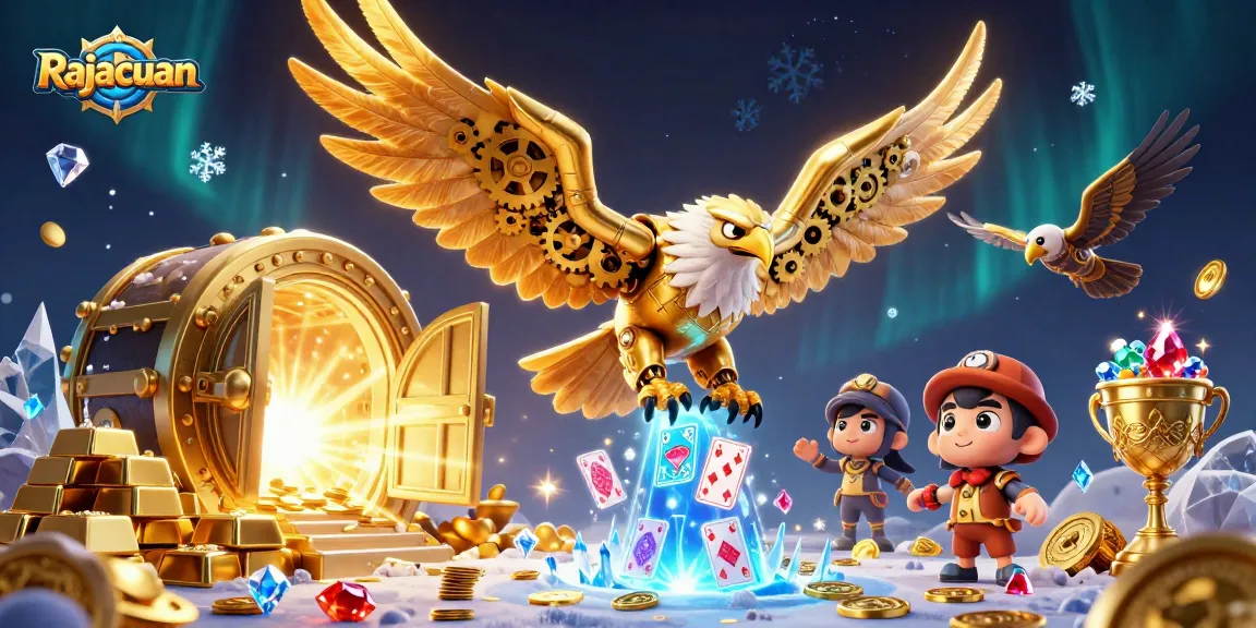 Join the excitement at Rajacuan with thrilling casino games featuring a spectacular golden eagle!