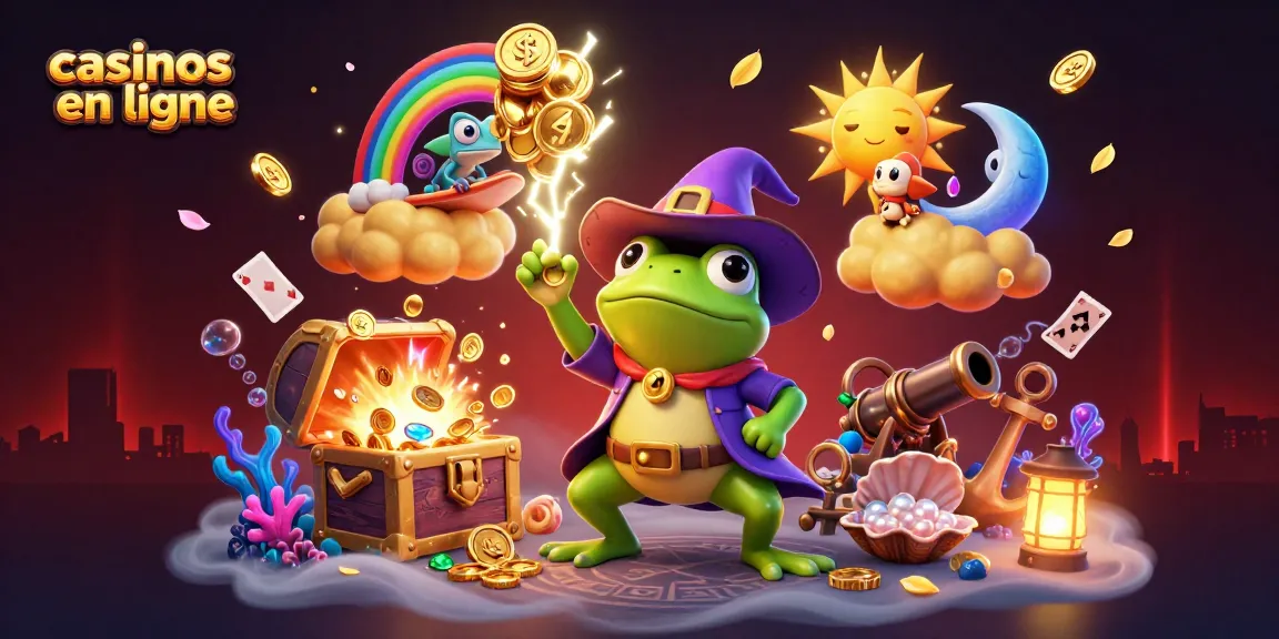 Plongez dans l'univers des casinos en ligne avec des scènes captivantes de jeux et de gains.