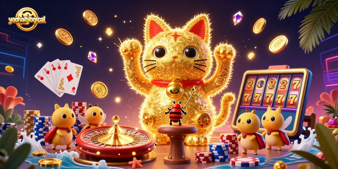 Experience exciting slots winning possibilities with yaohaibiological's vibrant 3D casino scene.