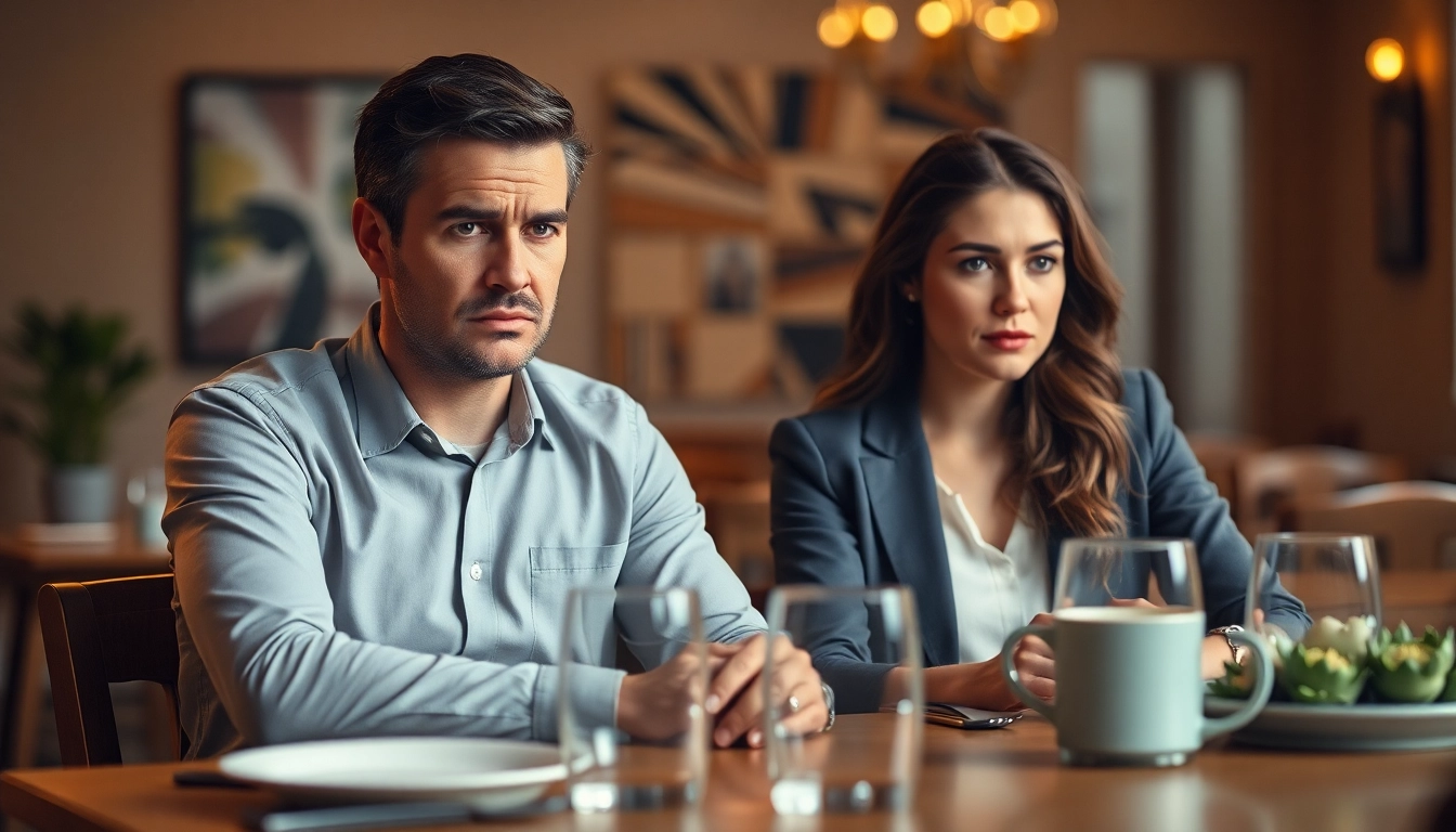 Identify warning signs of a physical affair through visual cues between a couple.