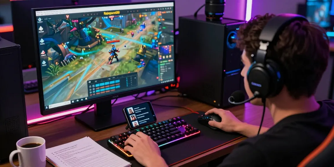 Engaging Rajagacor88 online gaming session with dynamic setup and focused player.