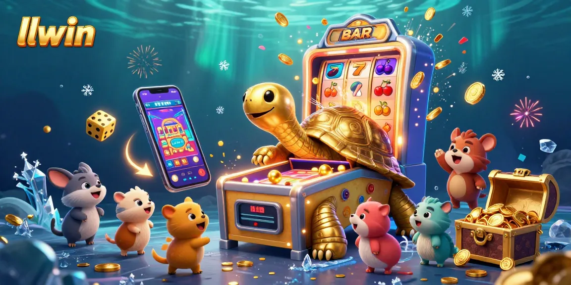 Win exciting games at llwin with a vibrant 3D casino scene showcasing rich casino elements.