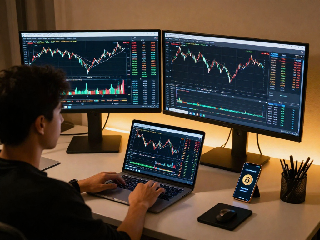 MetaTrader 5 官网交易界面，显示加密货币价格和技术指标，确保安全与创新的最佳实践环境。