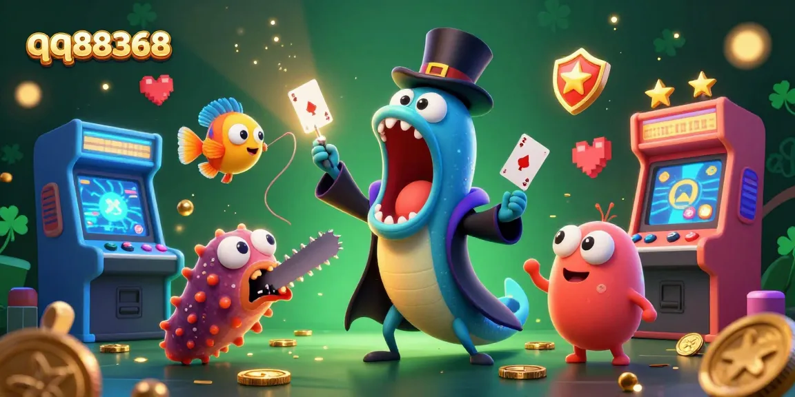 Play exciting arcade games with the unique qq88368 casino characters and glowing features.