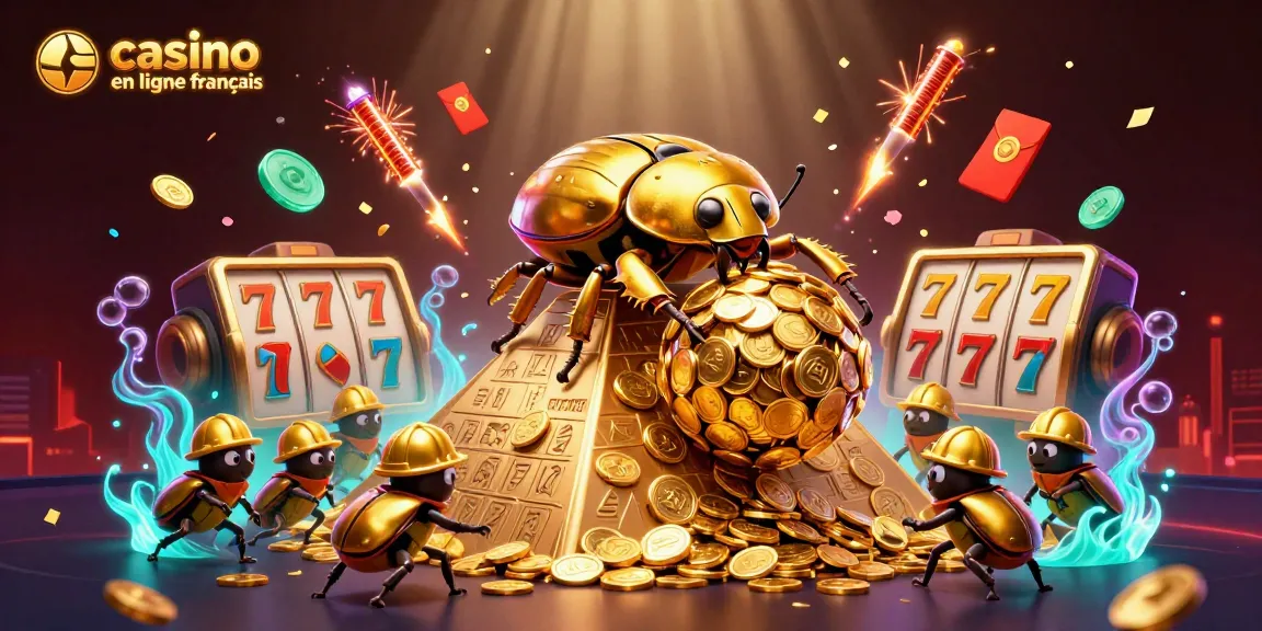 Jouer au casino en ligne français avec des éléments de jeu colorés et dynamiques.