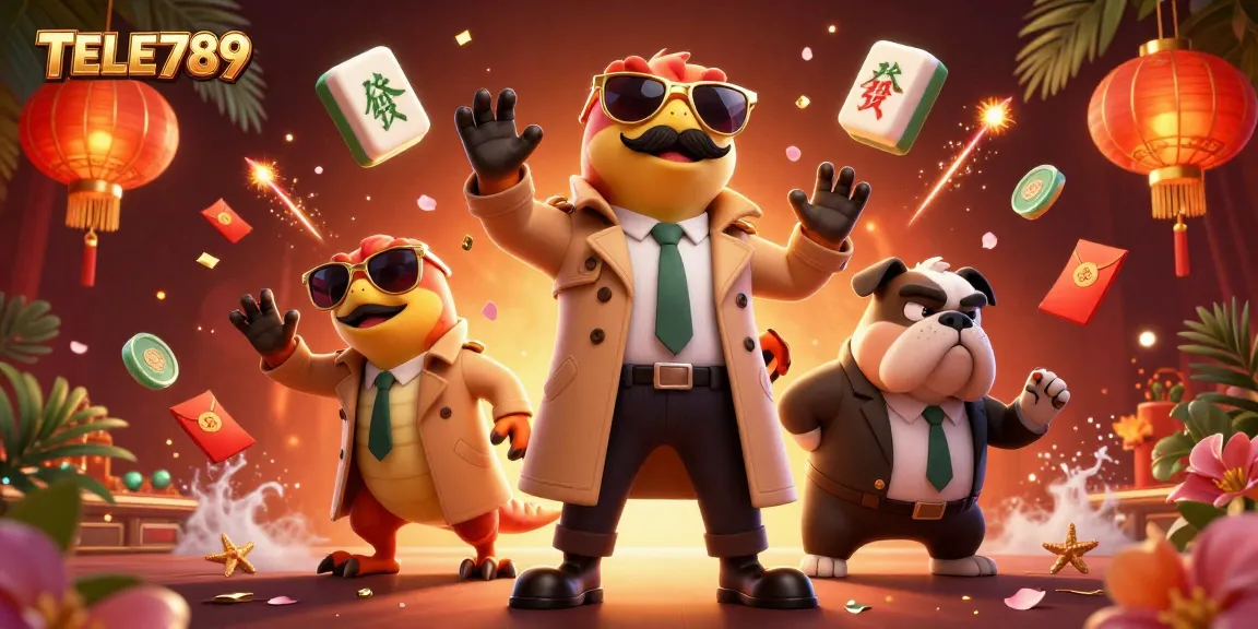 Experience thrilling gameplay at TELE789 with raptors in disguise entering a VIP casino lounge.