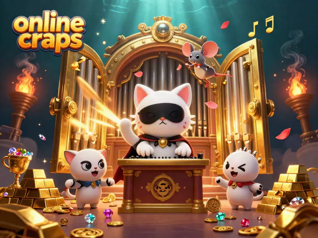 Roll dice in engaging online craps while treasures shimmer in a captivating casino