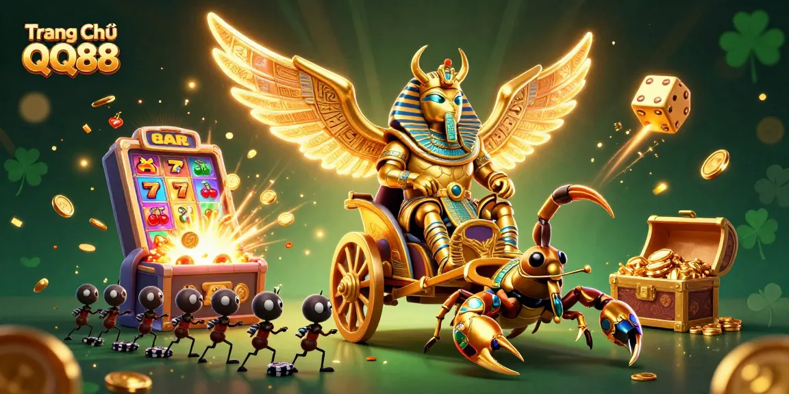 Experience thrilling gameplay at Trang Chủ QQ88 with dynamic casino visuals and exciting characters.