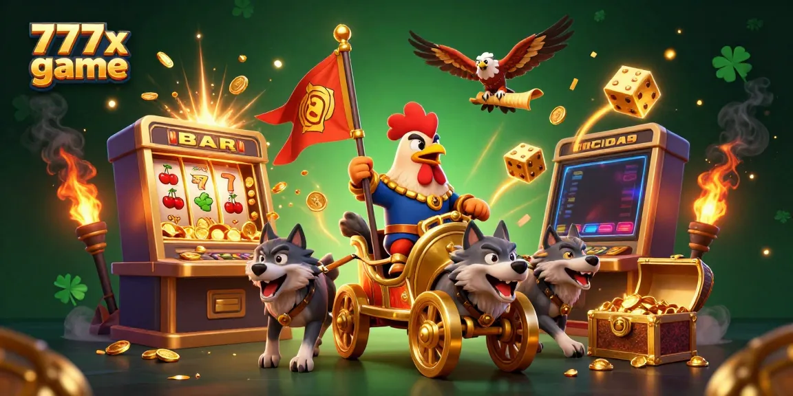 Experience the thrill of 777x game with vibrant casino elements, captivating characters, and dynamic action.