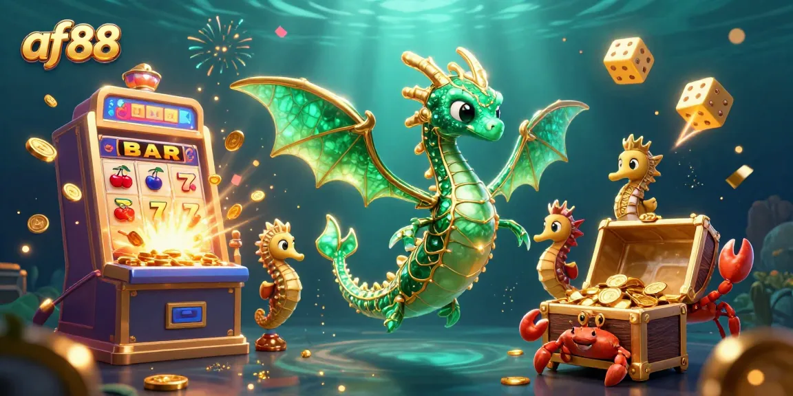 Experience epic wins at af88 with captivating casino games, featuring a vibrant underwater treasure scene.