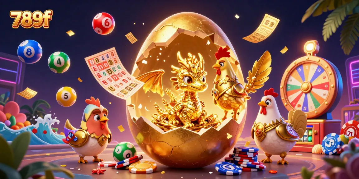 Bet on exciting outcomes at 789f with a magical scene of a golden dragon and poker chips.