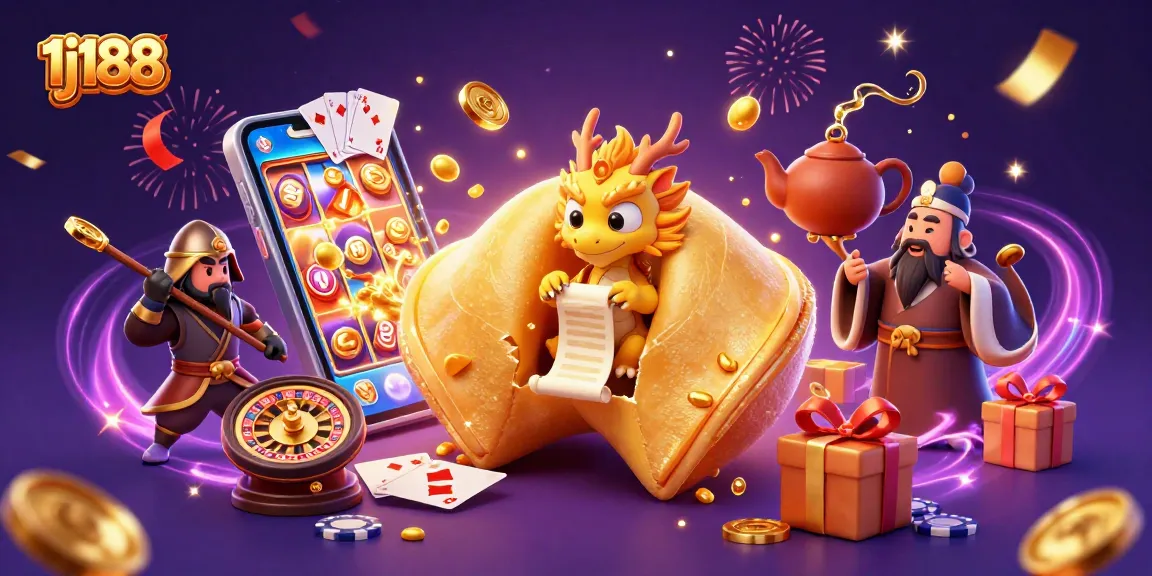 Engage with 1j188's exhilarating slot games featuring a rich, vibrant 3D scene of fortune and excitement.