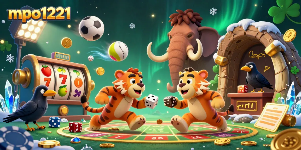 Engage with mpo1221's prehistoric casino featuring dynamic gaming elements and lively 3D characters.