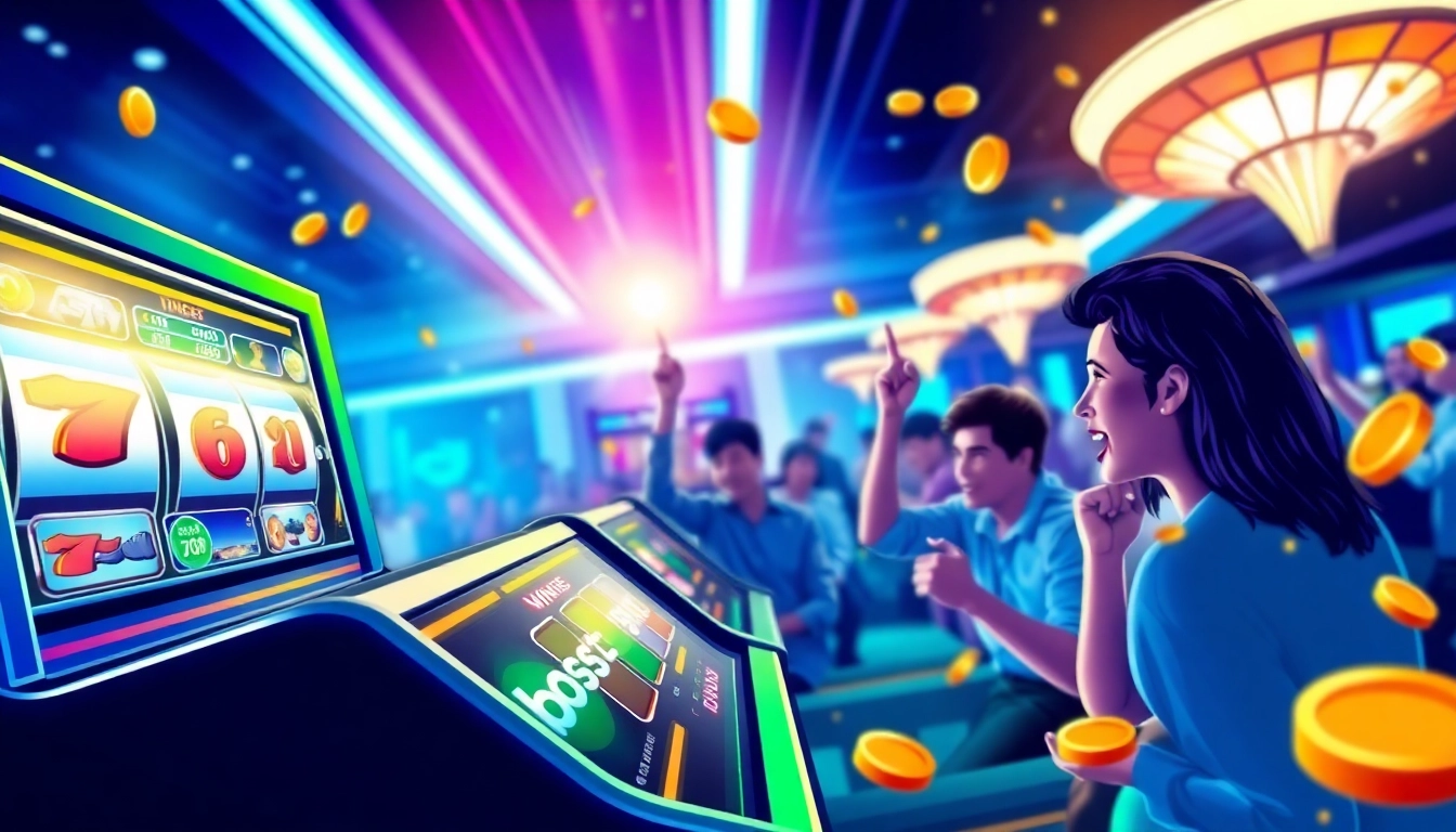 Main screen of bos88 slot game showing vibrant graphics and new features