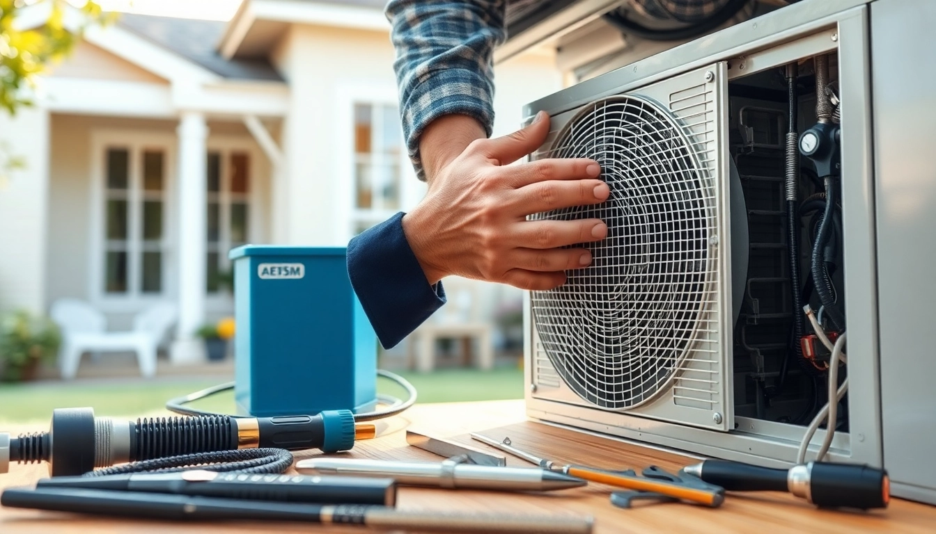 Expert technician conducts ac repair phoenix az with precision in a bright home environment.