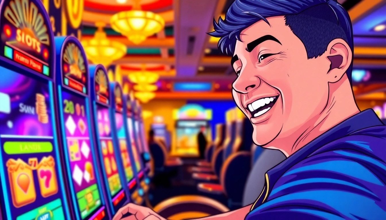 Menghadirkan pengalaman bermain pada mild88 slot dengan kegembiraan dan warna cerah di kasino.